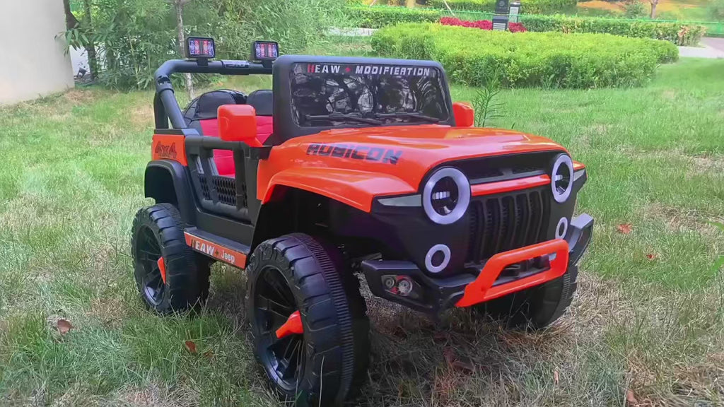 4 tekerden çekişli (4WD), arazi kullanımı için tasarlanmış, şarj edilebilir bataryalı çocuk elektrikli binek araba