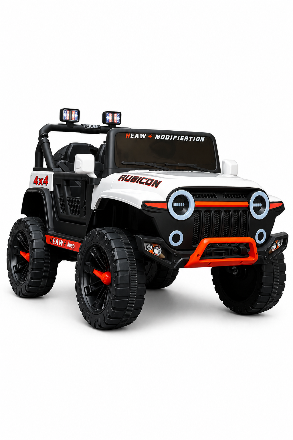 Rubicon Off-road Jeep 4x4 (4WD) Ebeveyn Kontrollü Uzaktan Kumandalı 2-8 Yaş