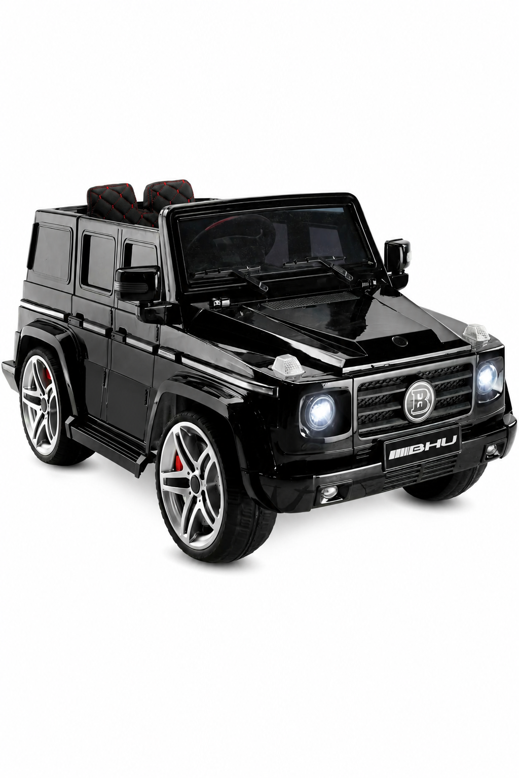 Jeep Akülü Araba Metalik Siyah Ebeveyn Kontrollü Uzaktan Kumandalı 2-8 Yaş