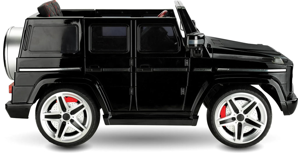 Jeep Akülü Araba Metalik Siyah Ebeveyn Kontrollü Uzaktan Kumandalı 2-8 Yaş